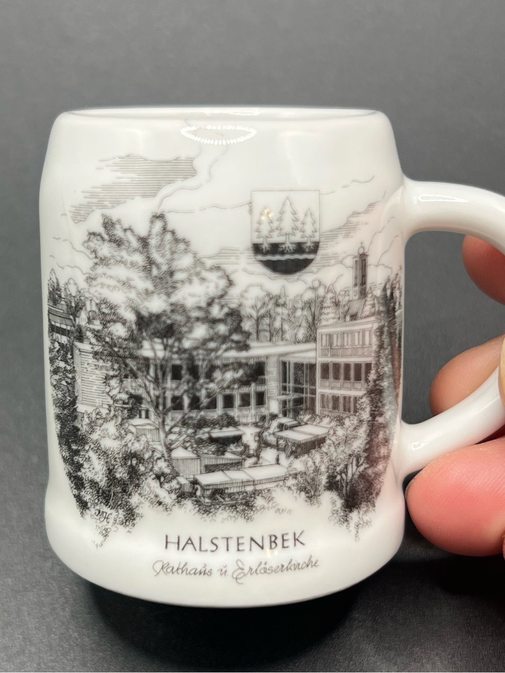🇩🇪 Vintage Uhlenhorst Germany Miniature Beer Stein Souvenir Toothpick Holder